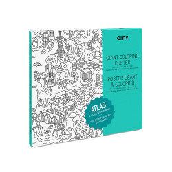 Poster géant atlas - OMY - Par Monts et Par Vaux - face