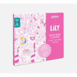 Poster géant Lily - OMY - Par Monts et Par Vaux - face