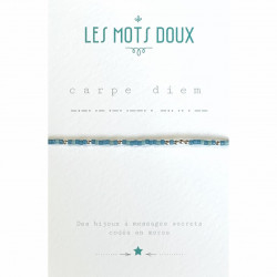 Bracelet code morse carpe diem - Les Mots Doux -Par Monts et Par Vaux