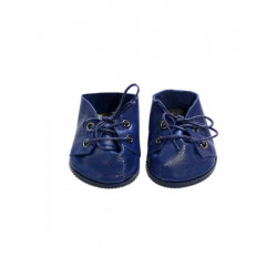 Chaussures lacets cuir bleu - Minikane - Par Monts et Par Vaux