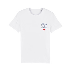 T-shirt PMPV Papa chéri Blanc - Toiles Chics - Par Monts et Par Vaux
