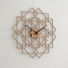 Horloge murale géométrique en bois de chêne naturel - Decotoma - - Par Monts et Par Vaux